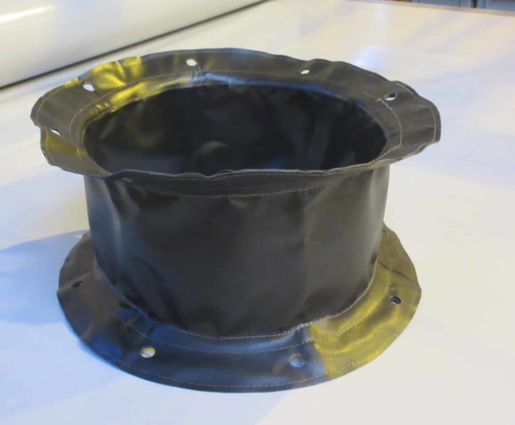 Manchette souple ronde en tissu enduit, fabriquée par MECAVENT