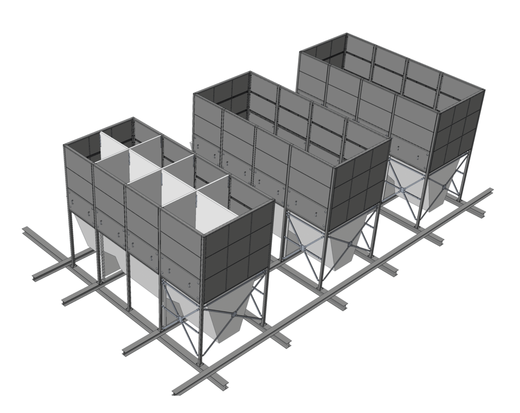 Turnkey ventilation installation with fan and silencer